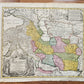 1724 PERSIAN EMPIRE antique MAP IMPERII PERSICI by Homann
