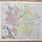 1720 LORRAINE FRANCE antique MAP by Homann Lotharingiae Tabula Generalis