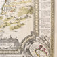 1720 SIEGE of CORFU by TURKS antique MAP GREECE by Ioh. Baptista Homanno