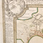 1716 CORFU antique MAP GREECE by Ioh. Baptista Homanno