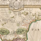 1716 CORFU antique MAP GREECE by Ioh. Baptista Homanno