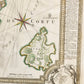 1716 CORFU antique MAP GREECE by Ioh. Baptista Homanno