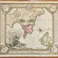 1716 CORFU antique MAP GREECE by Ioh. Baptista Homanno