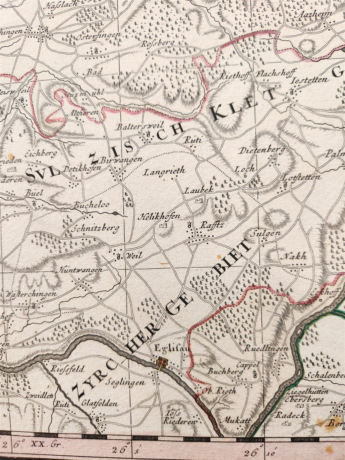 1753 SWITZERLAND antique MAP TERRITORIUM REIPUBLICAE LIBERAE HELVETICAE