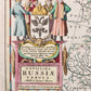 1635 RUSSIA antique MAP by Isaac Massa RARE
