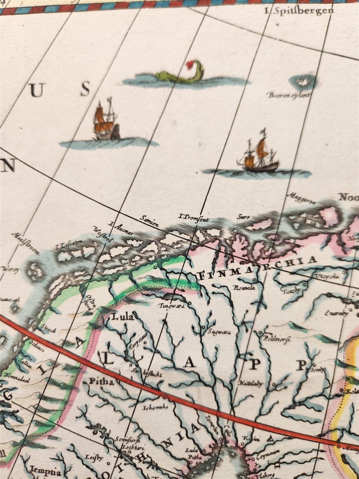 1635 RUSSIA antique MAP by Isaac Massa RARE