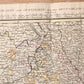 1793 FRENCH GERMAN WAR MILITARY MAP antique