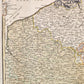 1793 FRENCH GERMAN WAR MILITARY MAP antique
