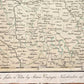 1793 FRENCH GERMAN WAR MILITARY MAP antique