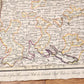 1793 FRENCH GERMAN WAR MILITARY MAP antique