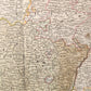 1793 FRENCH GERMAN WAR MILITARY MAP antique