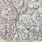 1718 Breisgau Soutwest Germany antique MAP antique PROVINCIA BRISGOIA
