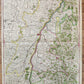 1743 FRENCH MILITARY antique MAP antique THEATRE la GUERRE en ALLEMAGNE FRANCE