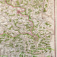 1743 FRENCH MILITARY antique MAP antique THEATRE la GUERRE en ALLEMAGNE FRANCE
