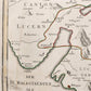 1768 SWITZERLAND antique MAP CANTON zuc sive PAGUS HELVETIAE TUGIENSIS