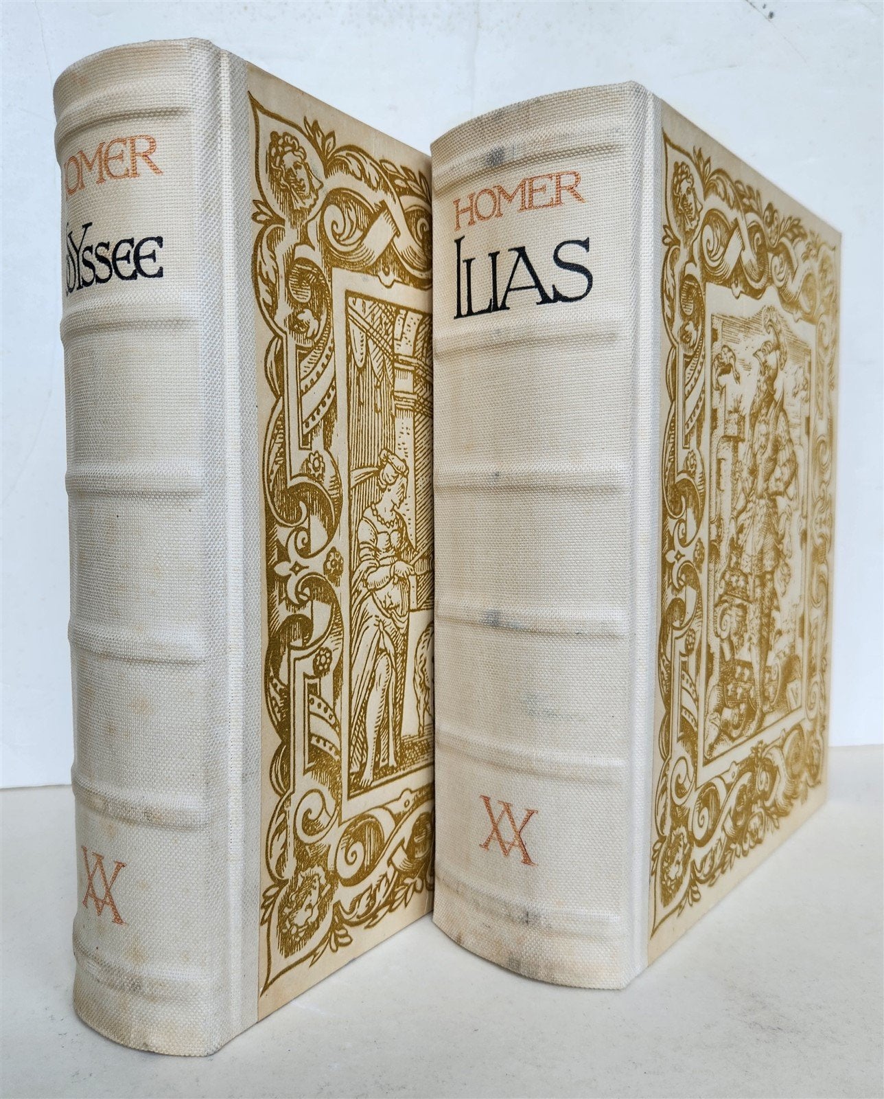 1939 HOMER ODYSSEY & ILIAD illustrated 2 VOLUMES antique LIMITED EDITION