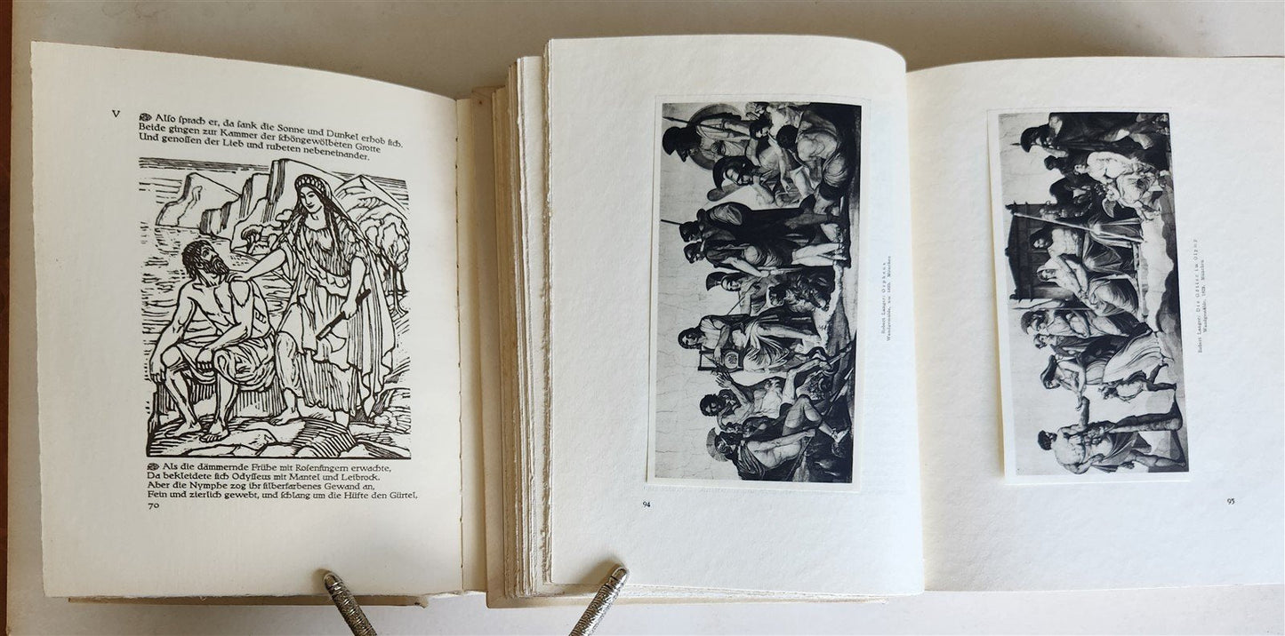 1939 HOMER ODYSSEY & ILIAD illustrated 2 VOLUMES antique LIMITED EDITION