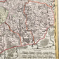 1716 GERMANY PRUSSIA POLAND LITHUANIA antique MAP by HOMANN HEIRS -BORUSSIA