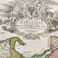 1716 GERMANY PRUSSIA POLAND LITHUANIA antique MAP by HOMANN-BORUSSIA