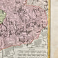 1716 GERMANY PRUSSIA POLAND LITHUANIA antique MAP by HOMANN-BORUSSIA