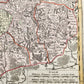 1716 GERMANY PRUSSIA POLAND LITHUANIA antique MAP by HOMANN HEIRS -BORUSSIA