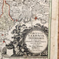 1740s GERMANY antique MAP SAXONIAE INFERIORI