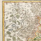 1692 ALSACE FRANCE antique MAP large size 25 by 35.5 inches 17th CENTURY