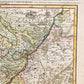 1692 ALSACE FRANCE antique MAP large size 25 by 35.5 inches 17th CENTURY