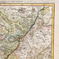 1692 ALSACE FRANCE antique MAP large size 25 by 35.5 inches 17th CENTURY