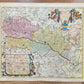 1690 ALSACE FRANCE antique MAP by Frederick de Wit 17th CENTURY ALSATIAE ducatus