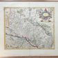 1630s ALSACE FRANCE antique MAP by GERARD MERCATOR L'ALSATIA INFERIOR