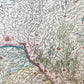 1630s ALSACE FRANCE antique MAP by GERARD MERCATOR L'ALSATIA INFERIOR