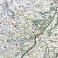 1707 ALSACE FRANCE antique MAP by SANSON printed by Jaillot in Paris LARGE SIZE