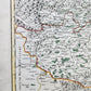 1707 ALSACE FRANCE antique MAP by SANSON printed by Jaillot in Paris LARGE SIZE