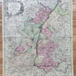 1740s ALSACE FRANCE antique MAP Alsatia Landgraviatus cum Suntgoia et Brisgoia