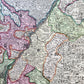 1740s ALSACE FRANCE antique MAP Alsatia Landgraviatus cum Suntgoia et Brisgoia