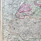 1740s ALSACE FRANCE antique MAP Alsatia Landgraviatus cum Suntgoia et Brisgoia