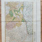 1720s ALSACE FRANCE antique MAP Alsatia Superior una cum Suntgovia