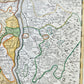 1720s ALSACE FRANCE antique MAP Alsatia Superior una cum Suntgovia