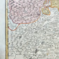 1720s ALSACE FRANCE antique MAP Alsatia Superior una cum Suntgovia