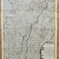 1754 ALSACE FRANCE antique MAP Carte de L'Alsace .. et Basse et Le Sundgau