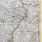1754 ALSACE FRANCE antique MAP Carte de L'Alsace .. et Basse et Le Sundgau
