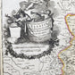 1760s ALSACE FRANCE antique MAP SUPERIORIS atque INFERIORIS ALSATIAE by T.Lotter