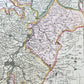 1760s ALSACE FRANCE antique MAP SUPERIORIS atque INFERIORIS ALSATIAE by T.Lotter