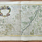 1707 ALSACE FRANCE antique MAP by Hubert Jaillot