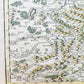 1707 ALSACE FRANCE antique MAP by Hubert Jaillot