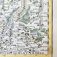 1707 ALSACE FRANCE antique MAP by Hubert Jaillot