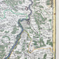 1707 ALSACE FRANCE antique MAP by Hubert Jaillot