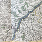 1707 ALSACE FRANCE antique MAP by Hubert Jaillot