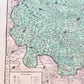 1706 ALSACE FRANCE antique MAP La Haute Alsace Le Suntgau Partie de L'Ortinau